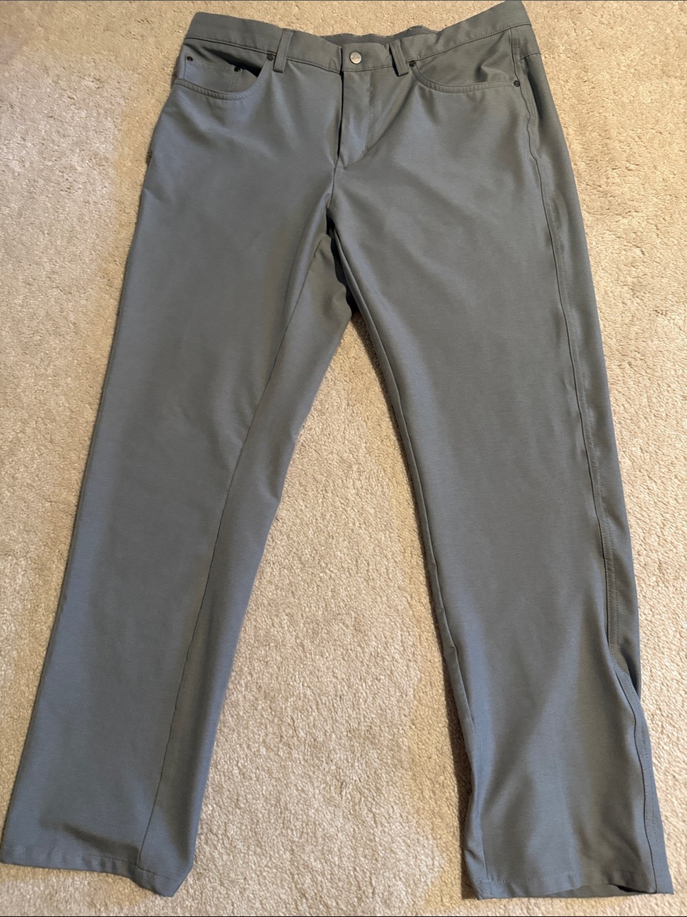 Greg Norman Collection Men's Slate Gray Stretch Chinos